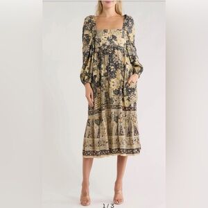 NWT Ulla Johnson Natilda Long Sleeve Dress with pockets size 16